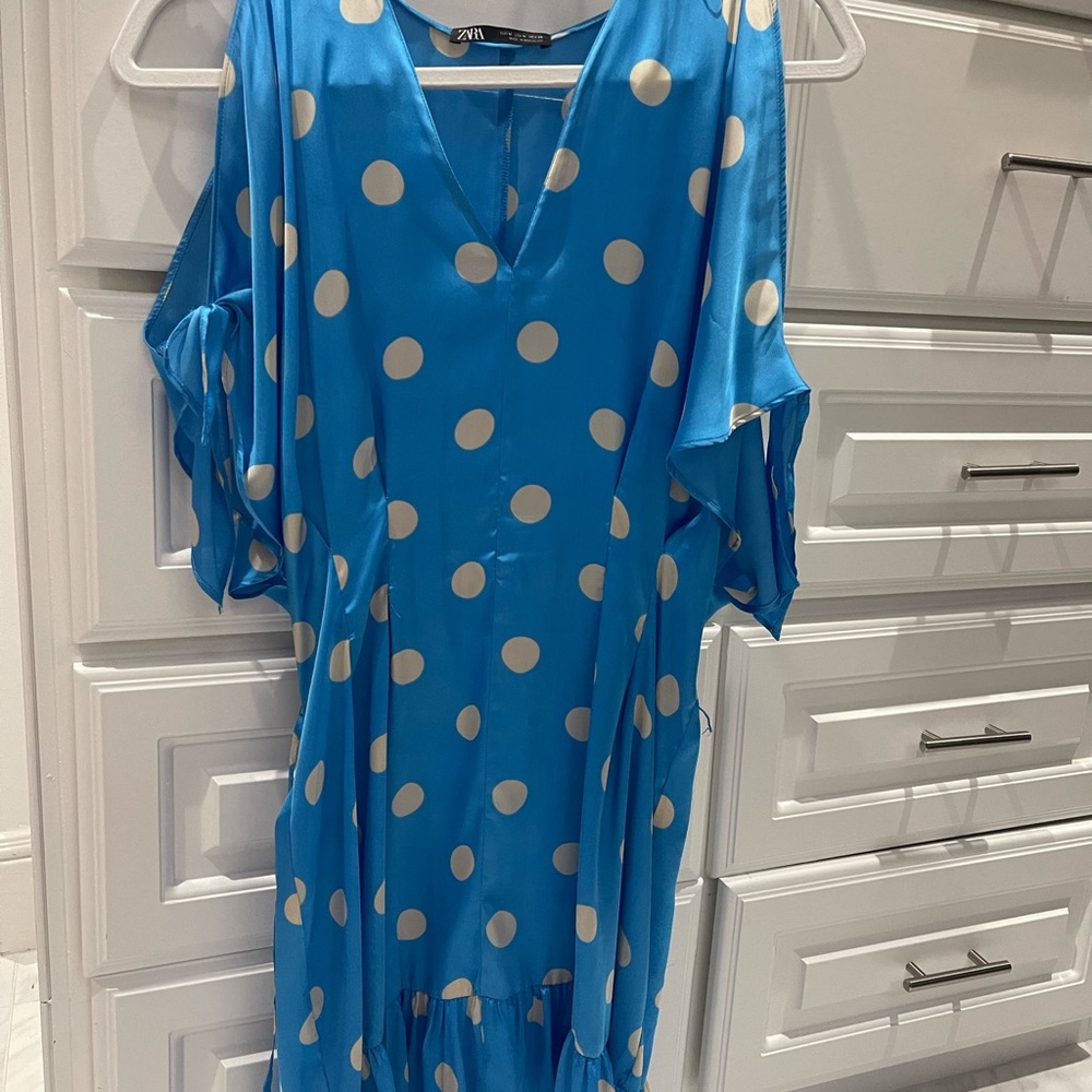 Zara Polka Dot Mini Dress - Gem